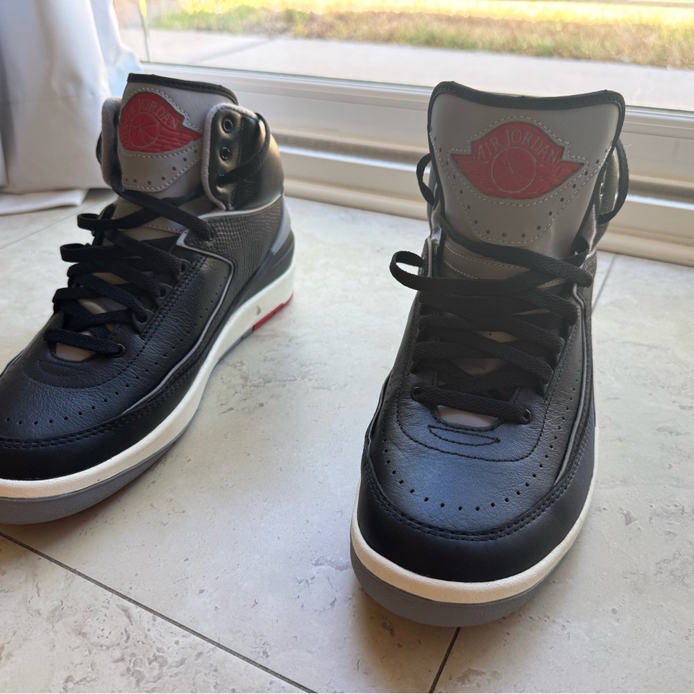 Nike Air Jordan Black and Red Athletic Shoes